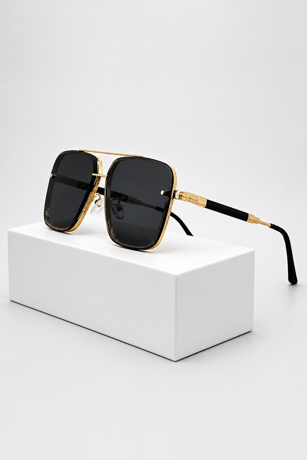 Women’s Sunglasses Square Aviator Gold Wire Frame Eyewear