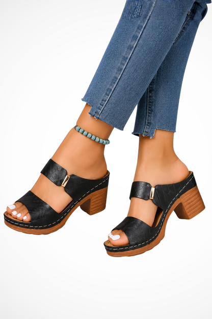 Women's Orthopedic Block Heel Platform Sandals