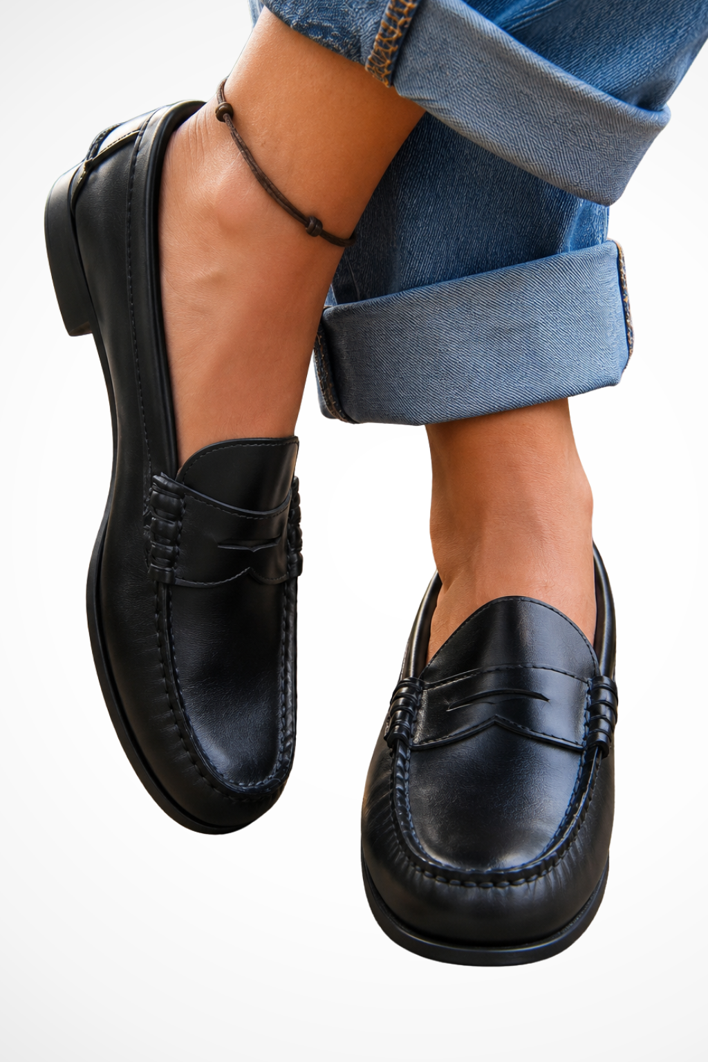 Women's Penny Leather Orthopedic Loafers