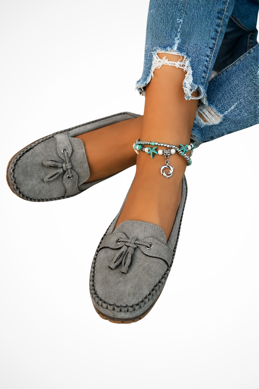 Women's Orthopedic Tassel Suede Loafers