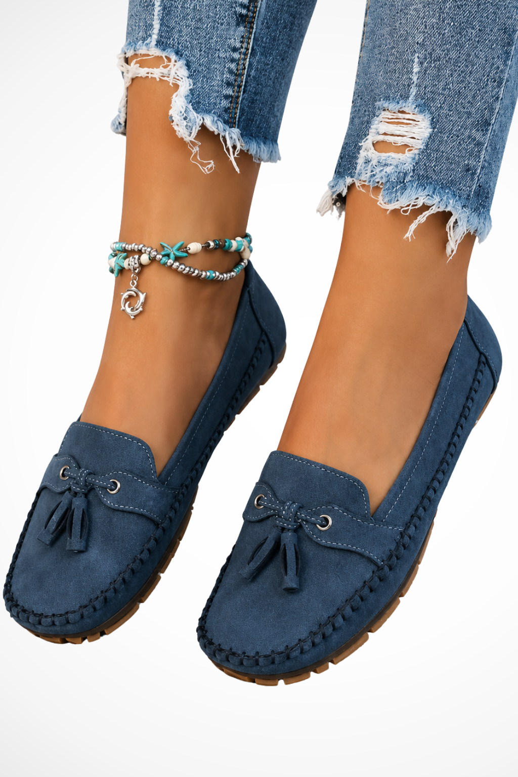 Women's Orthopedic Tassel Suede Loafers