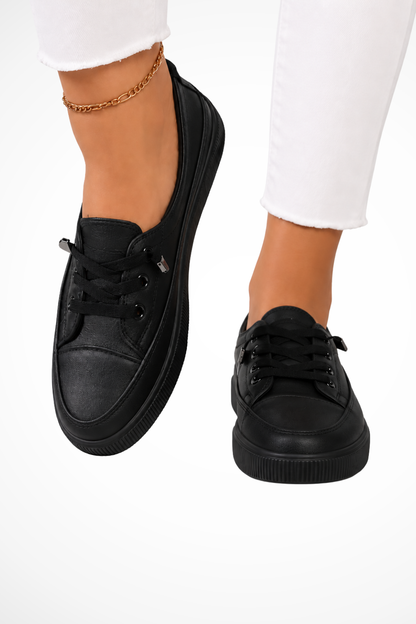 Women's Lace Up Canvas Orthopedic Sneakers