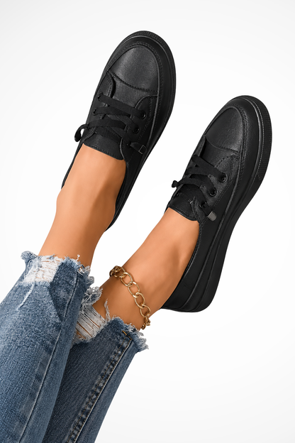 Women's Lace Up Canvas Orthopedic Sneakers