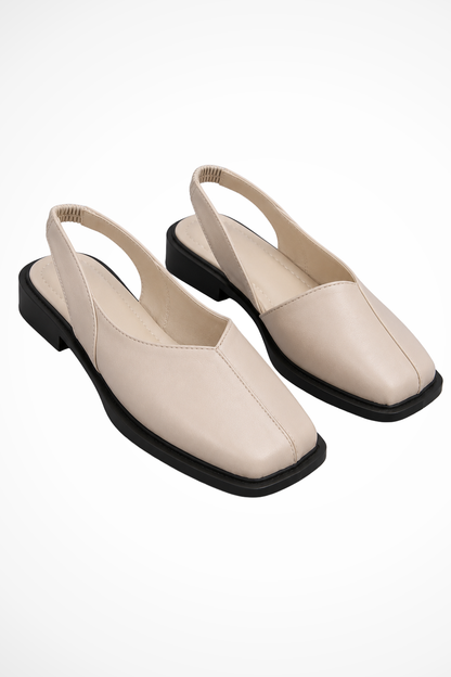 Women's Orthopedic Square Toe Slingback Flats