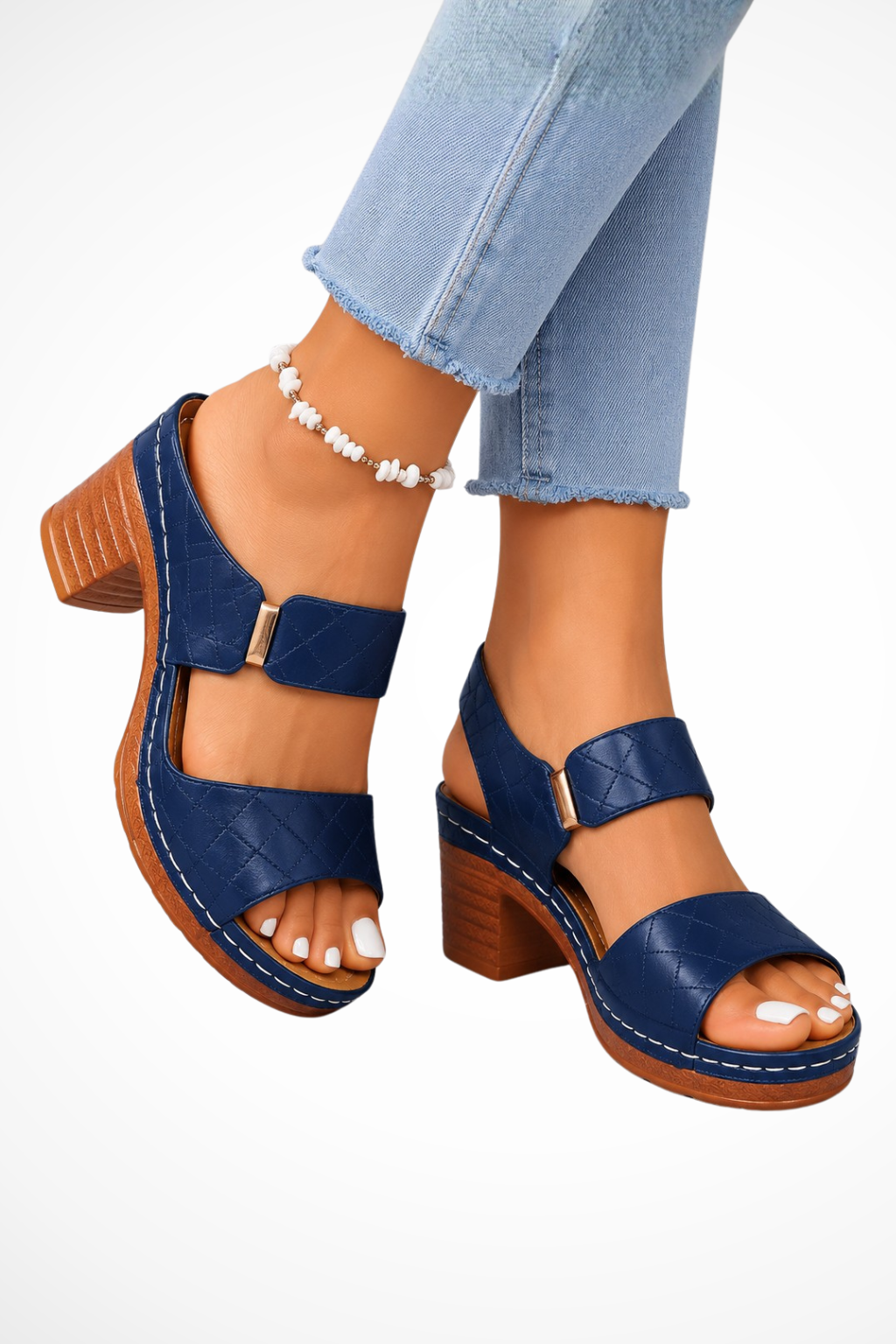 Women's Orthopedic Block Heel Platform Sandals