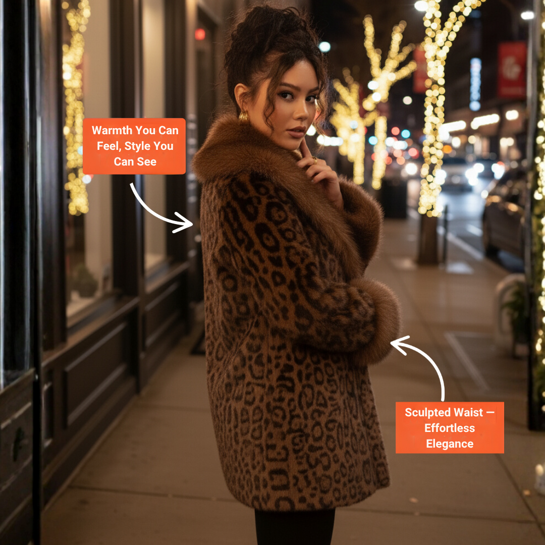 Ceylan® Leopard Fur Coat