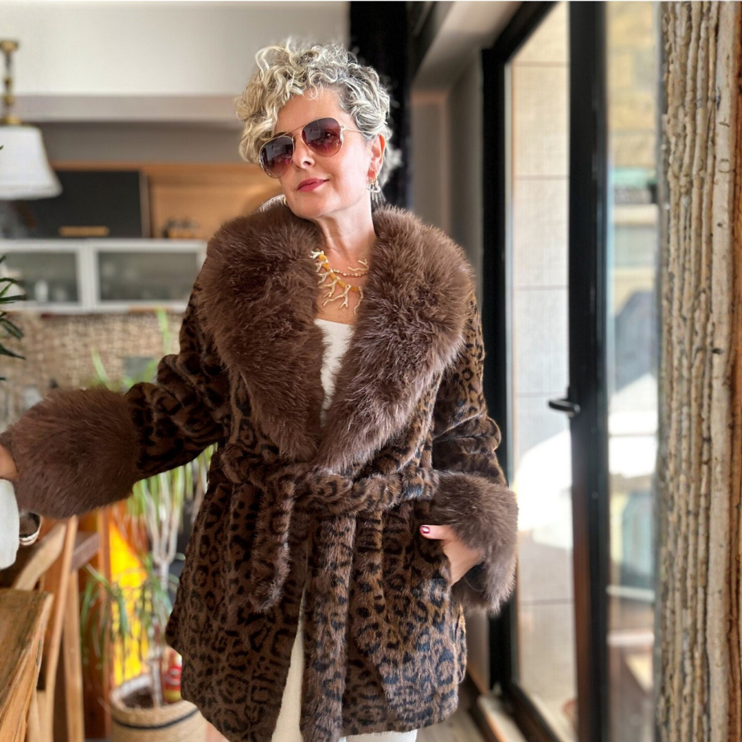 Ceylan® Leopard Fur Coat