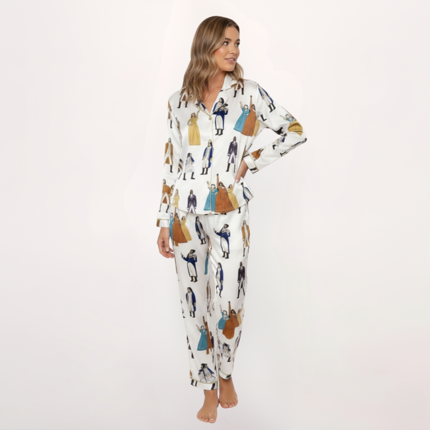 Ceylan Women’s Pajama Set with Hamilton Broadway Print