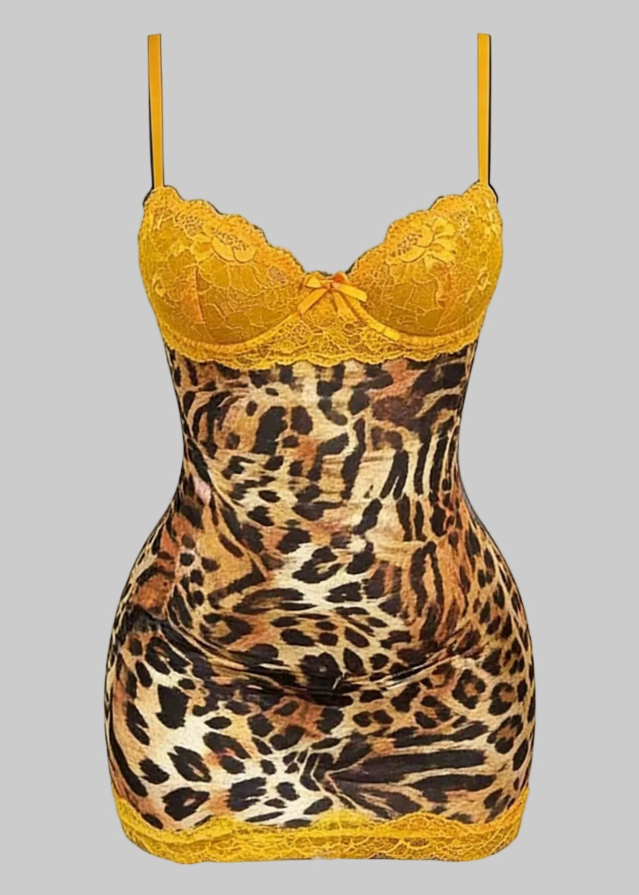 Women’s Bodycon Mini Dress with Lace Underwire Bustier