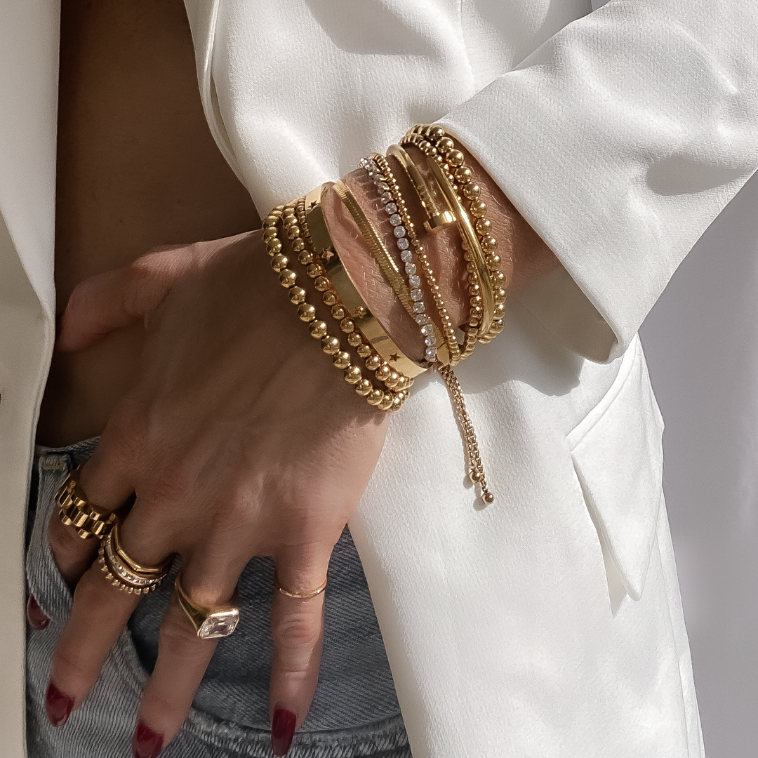 Women's Stretch Ball Chain Bracelet