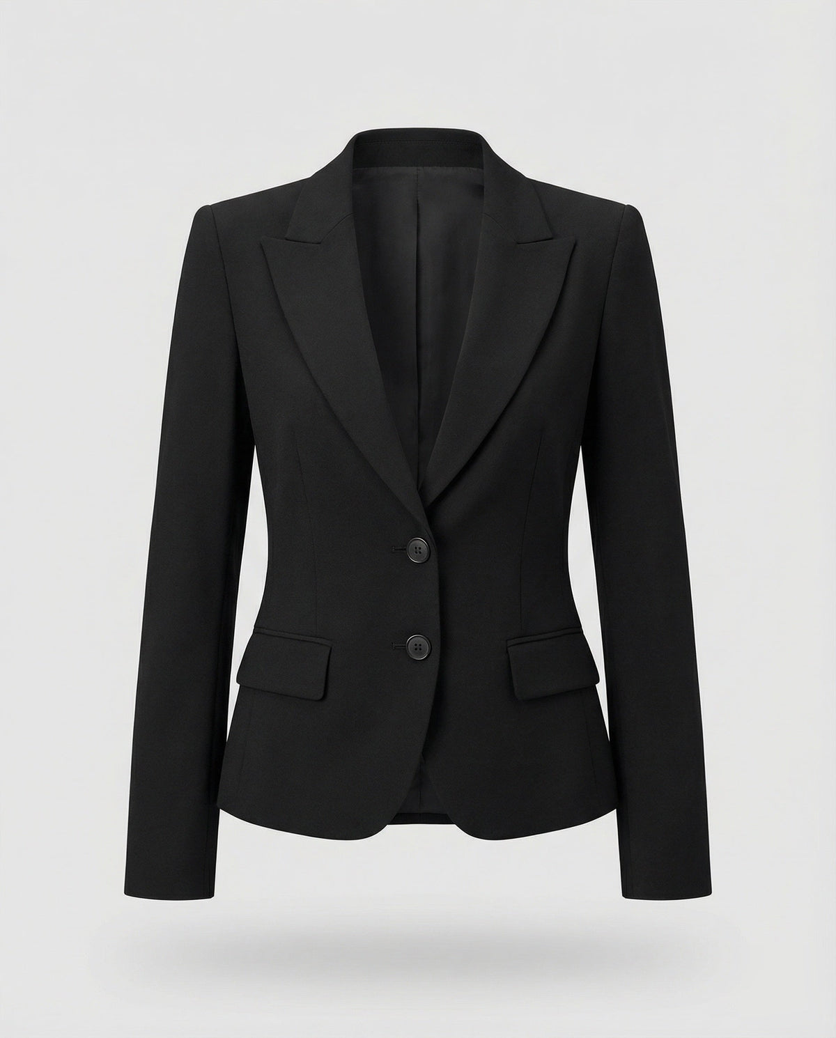 Women's Peplum Business Blazer Two-Button Notch Lapel