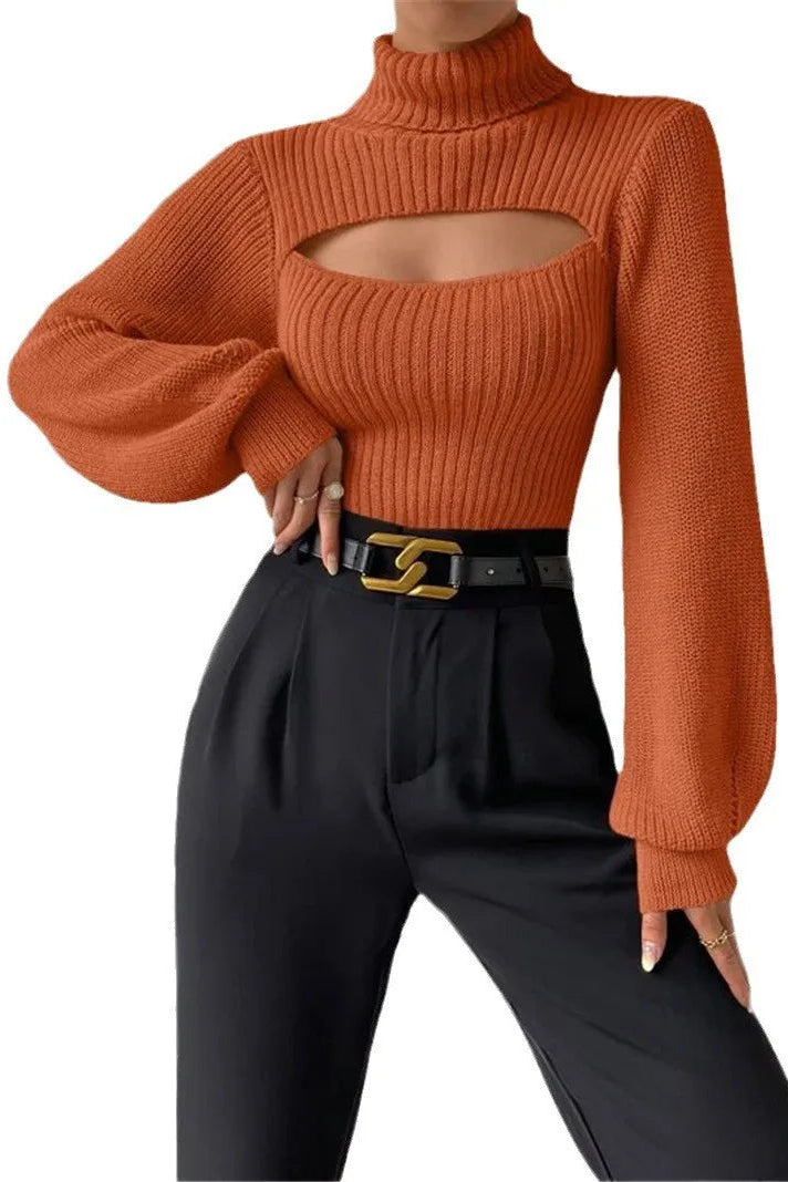 Ceylan Women’s Textured Knit Sweater Cozy Pullover Top