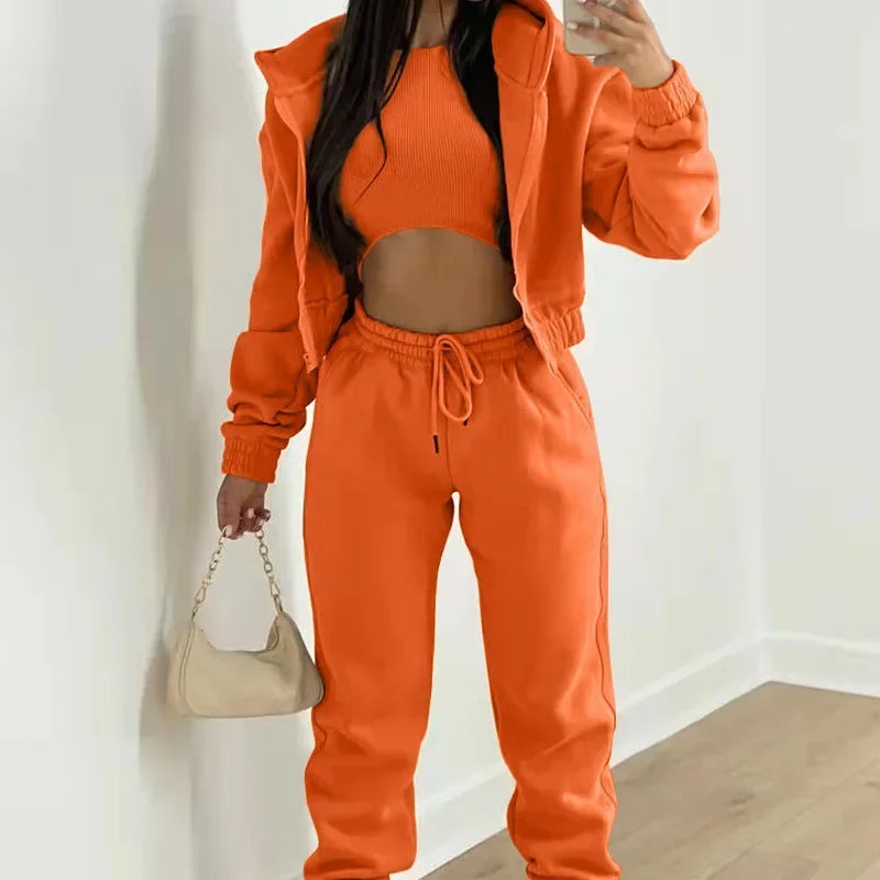 Ceylan Women’s Fitted 2-Piece Hoodie & Jogger Tracksuit