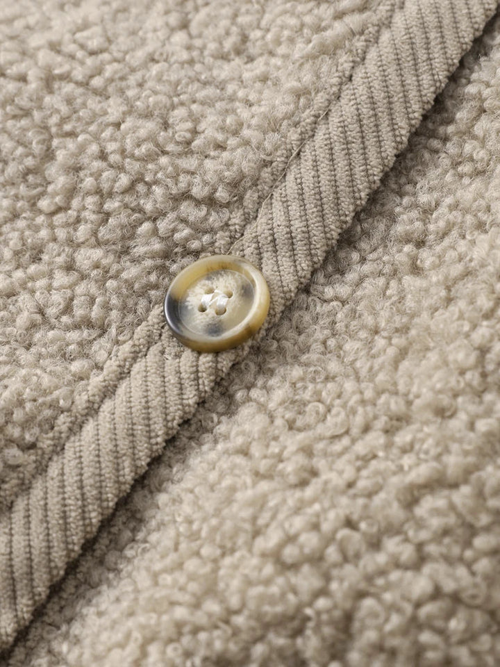 Women's Textured Cardigan Jacket with Button Closure