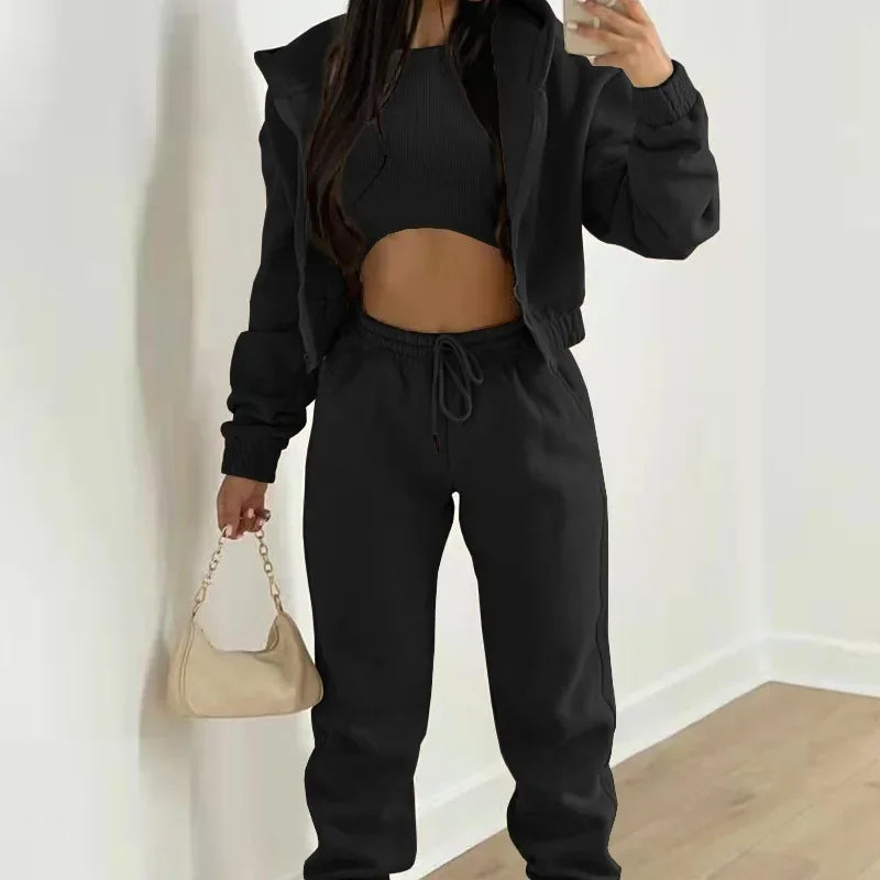 Ceylan Women’s Fitted 2-Piece Hoodie & Jogger Tracksuit