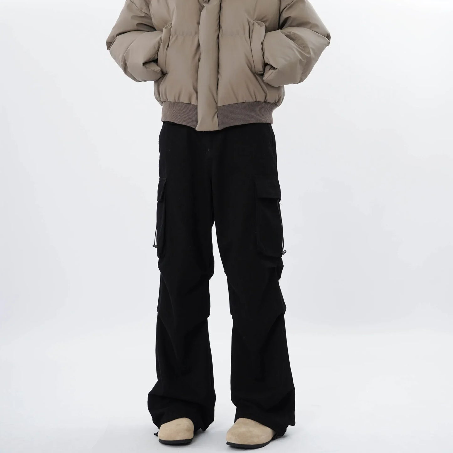 Ceylan Women's Wide Leg Cargo Pants Baggy Utility Style