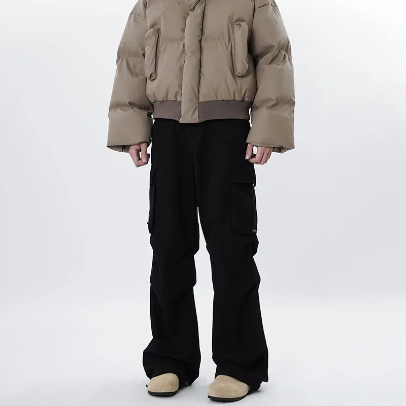 Ceylan Women's Wide Leg Cargo Pants Baggy Utility Style