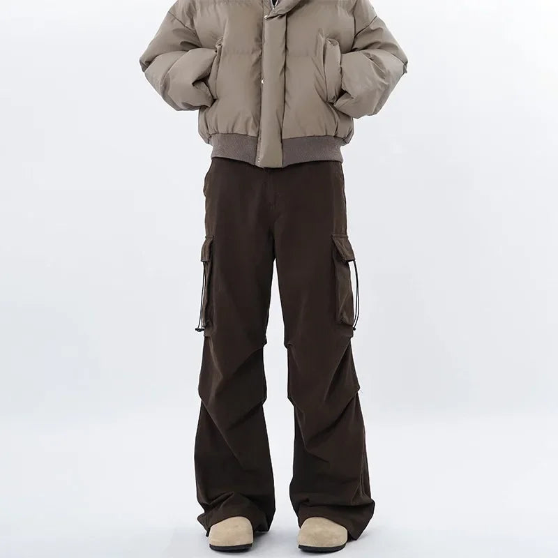 Ceylan Women's Wide Leg Cargo Pants Baggy Utility Style