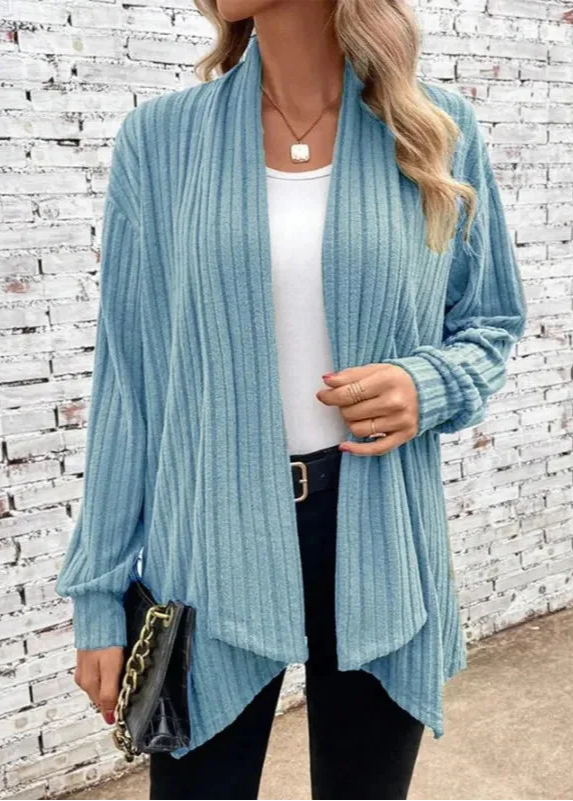 Ceylan Women’s Chunky Knit Cardigan Slouchy Open Front Coat