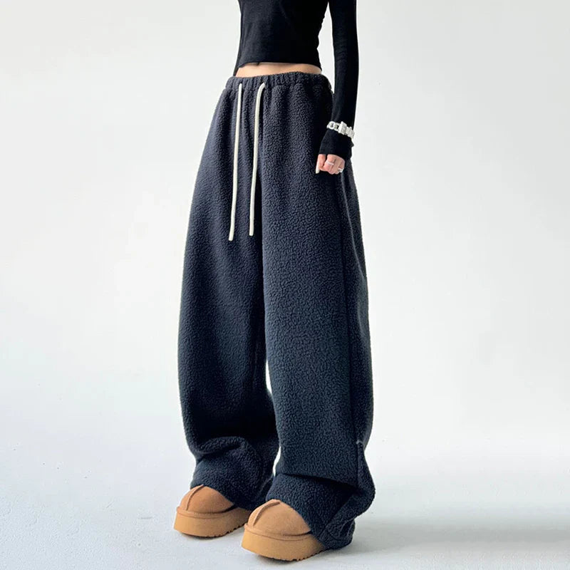 Ceylan Women¡¯s Wide Leg CloudSoft Blanket Pants Oversized Fit