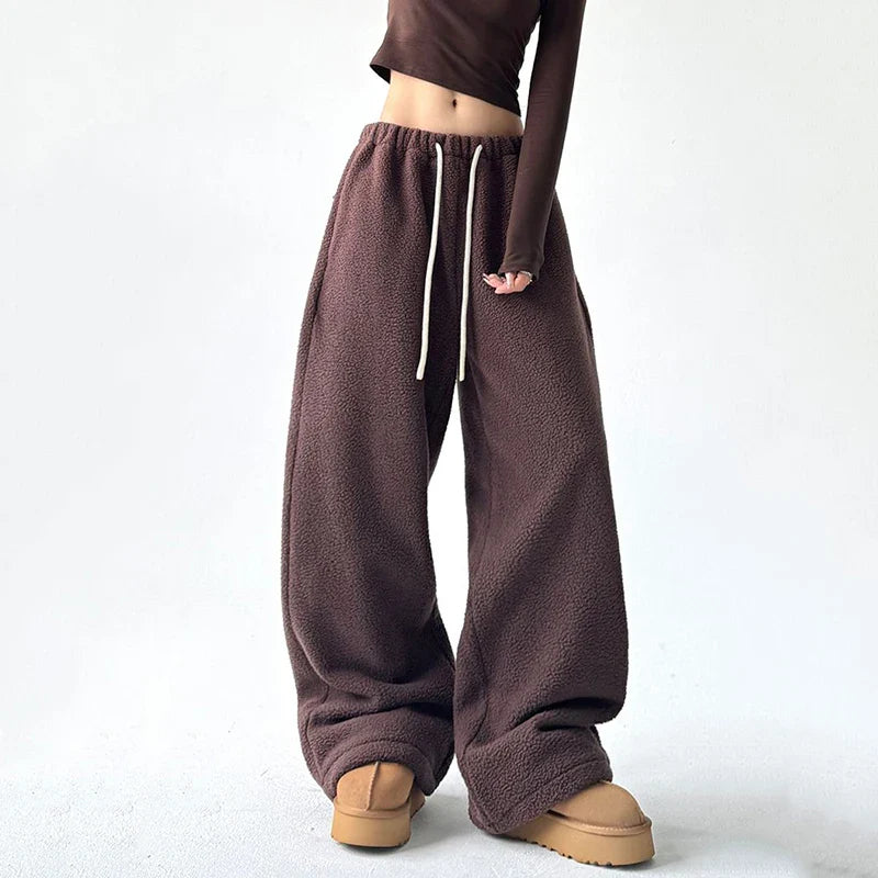Ceylan Women¡¯s Wide Leg CloudSoft Blanket Pants Oversized Fit