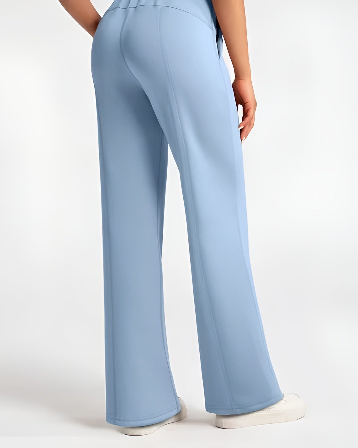 Ceylan Women’s Wide Leg Knit Pants Drawstring Waist