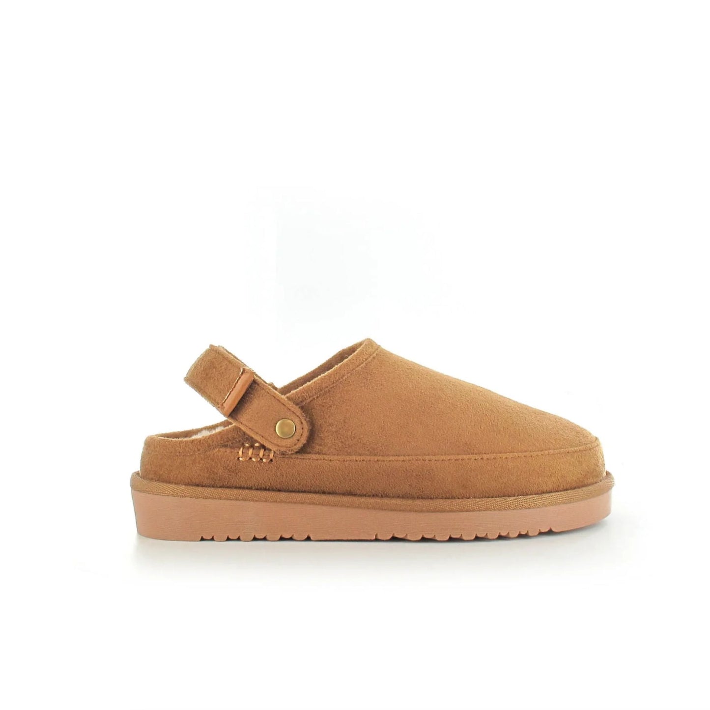 Ceylan Women's Memory Foam Faux Fur Ankle Strap Slippers