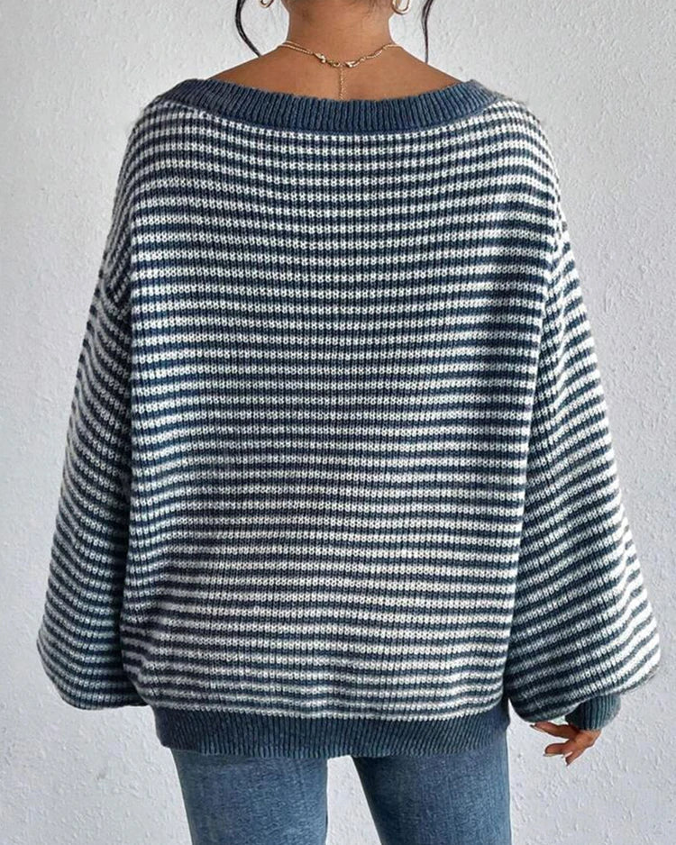 Ceylan Women's Sweater, Off Shoulder Gingham Check