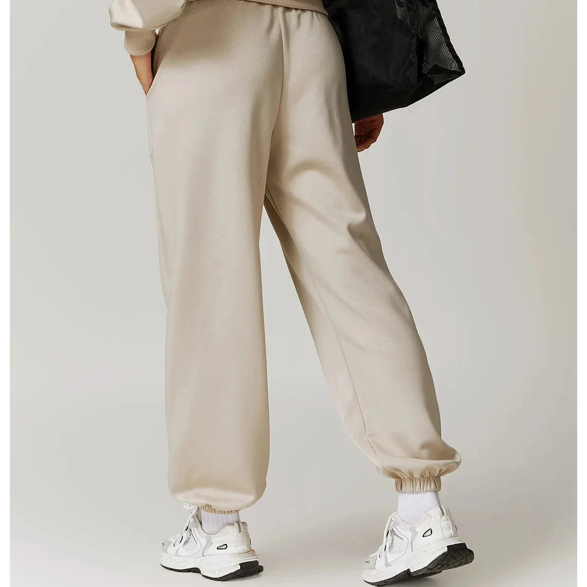 Ceylan Women's High Waisted Joggers Relaxed Fit Pockets