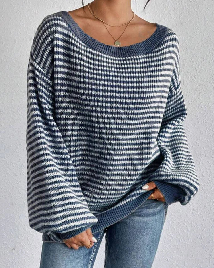 Ceylan Women's Sweater, Off Shoulder Gingham Check