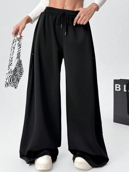 Ceylan Women's Fleece Wide-Leg Sweatpants | Ultimate Comfort