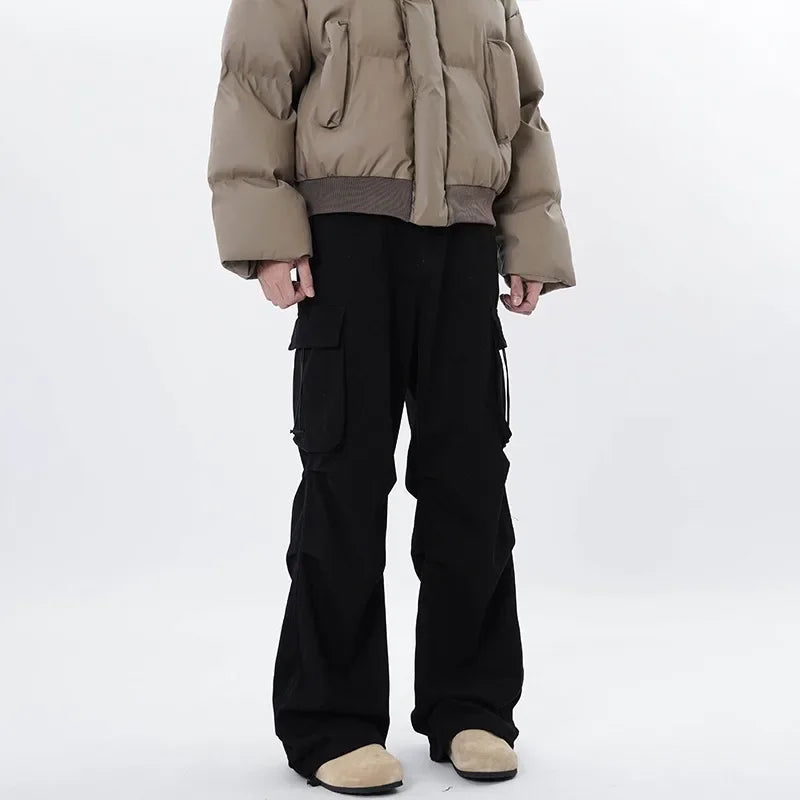 Ceylan Women's Wide Leg Cargo Pants Baggy Utility Style