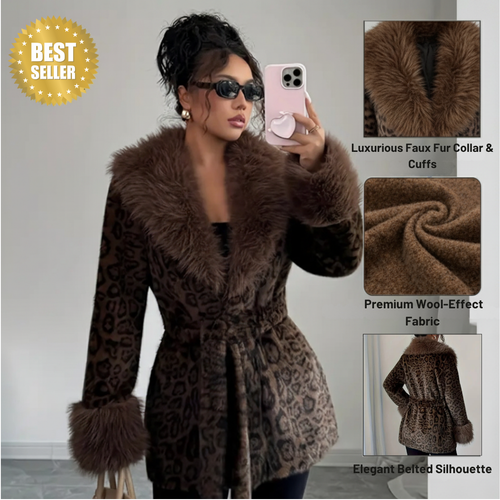 Ceylan® Leopard Fur Coat