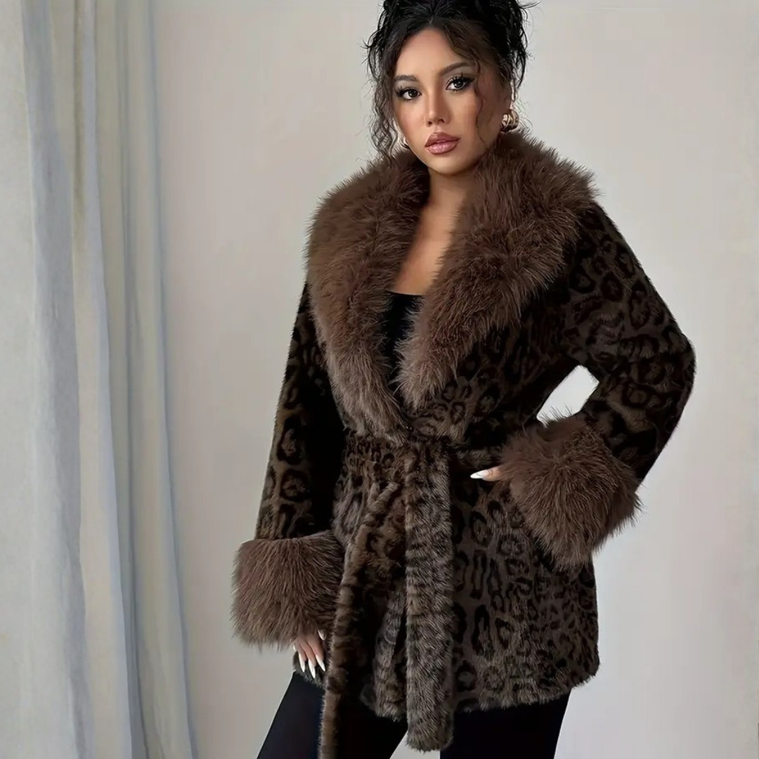 Ceylan® Leopard Fur Coat