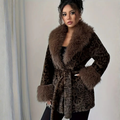Ceylan® Leopard Fur Coat