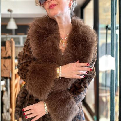Ceylan® Leopard Fur Coat