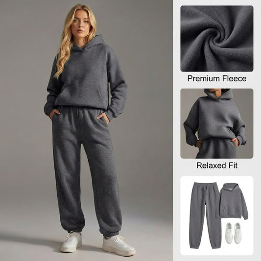 Ceylan Women's Oversized Tracksuit Set Hoodie Sweatpants