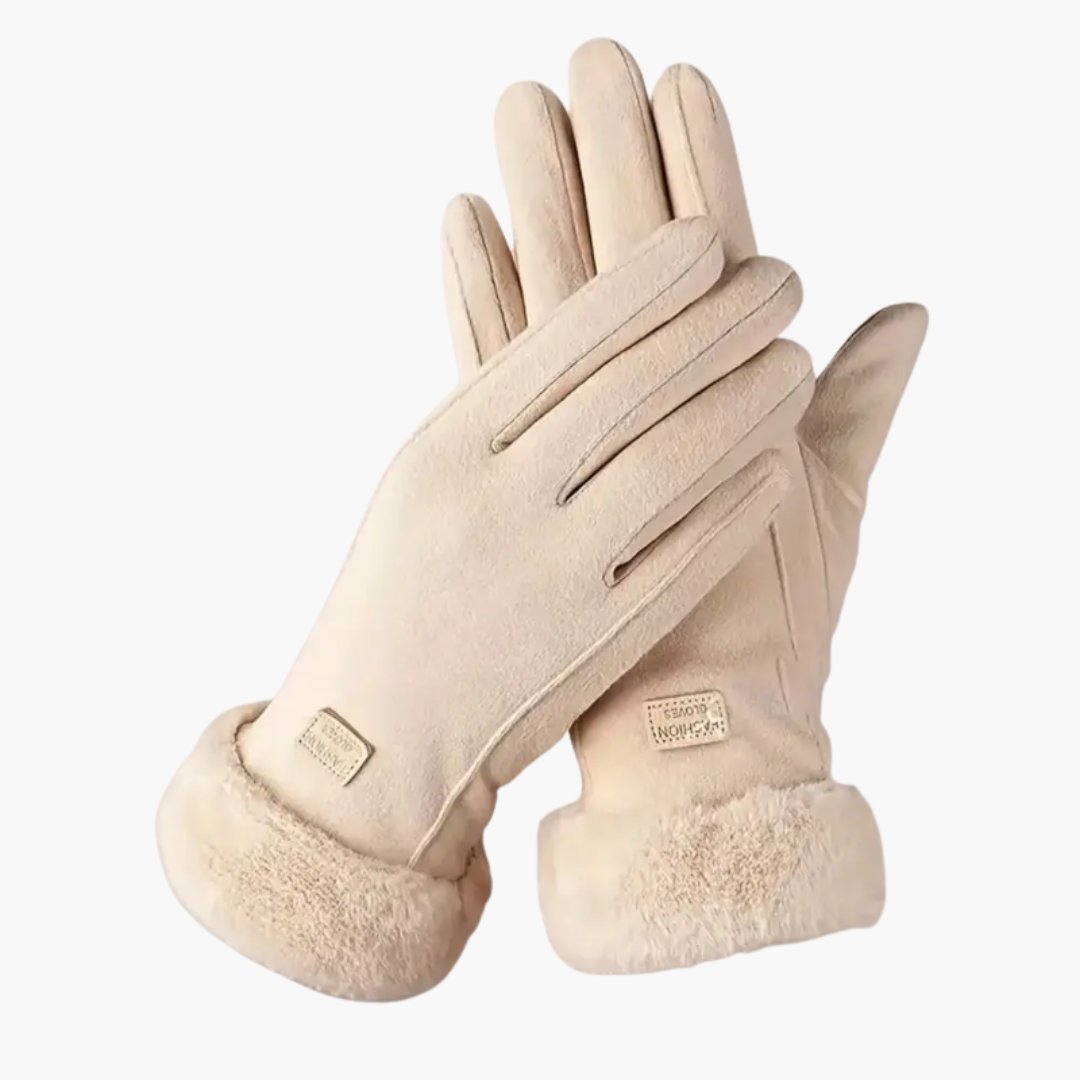 Women’s Gloves with Lined Interior and Folded Cuffs