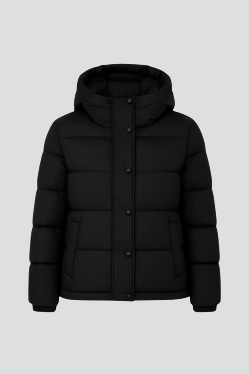 Women's Insulated Puffer Jacket with Secure, Snug Fit