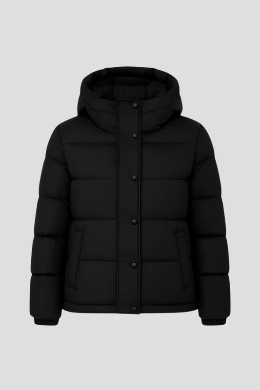 Women's Insulated Puffer Jacket with Secure, Snug Fit