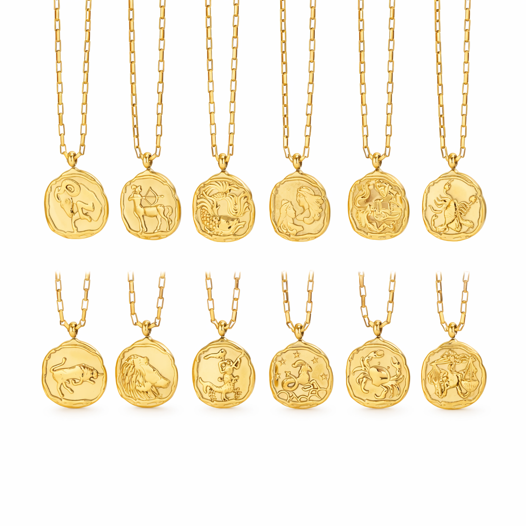 Women's Zodiac Coin Necklace