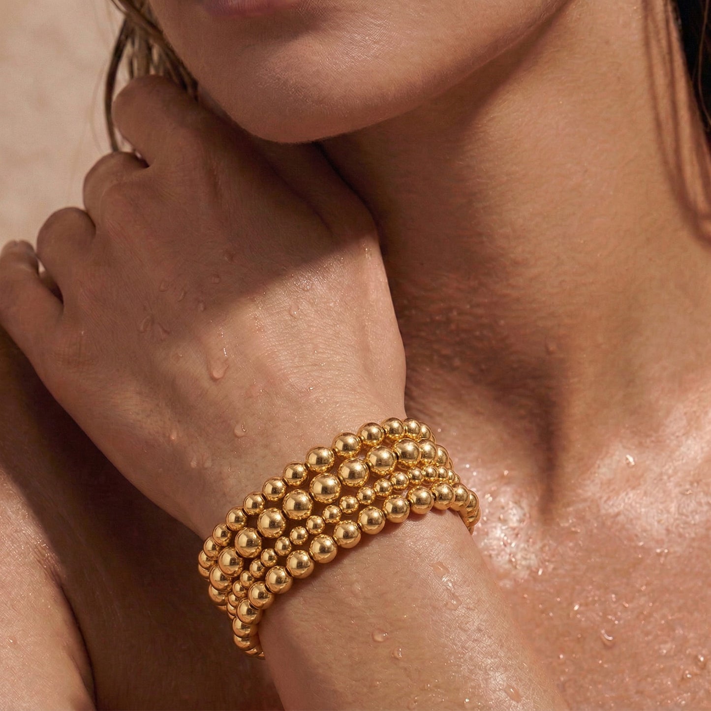 Women's Stretch Ball Chain Bracelet
