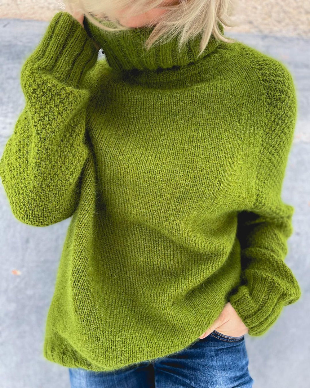 Women's Oversized Turtleneck Jumper Long Sleeve Relaxed