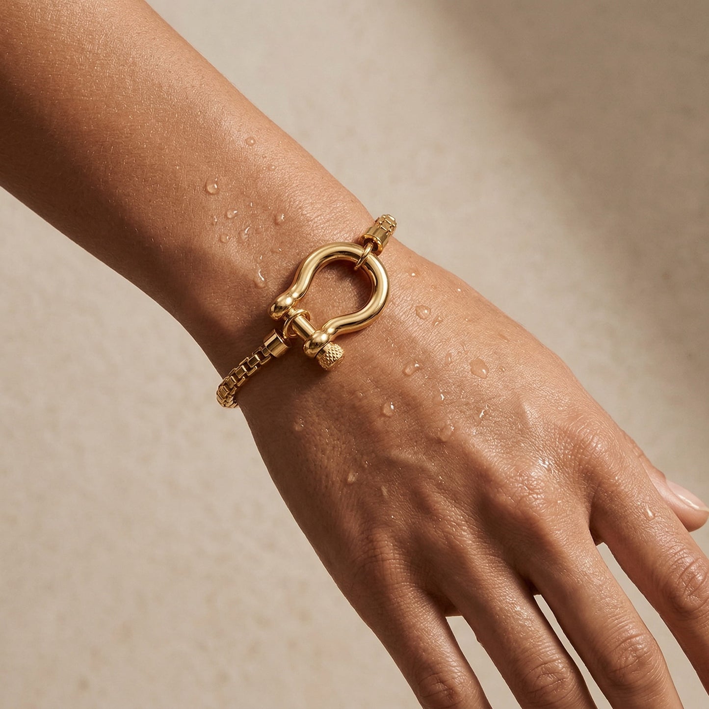 Women's Chain Bracelet with Statement Clasp