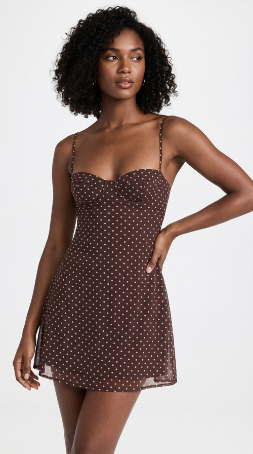 Women's Polka Dot Halter Mini Dress with Open Back for Effortless Style