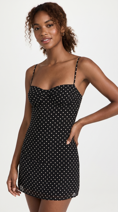 Women's Polka Dot Halter Mini Dress with Open Back for Effortless Style