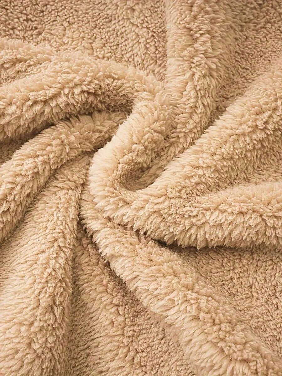 Ceylan Women’s Teddy Fleece Jacket Warm Longline Zip-Up