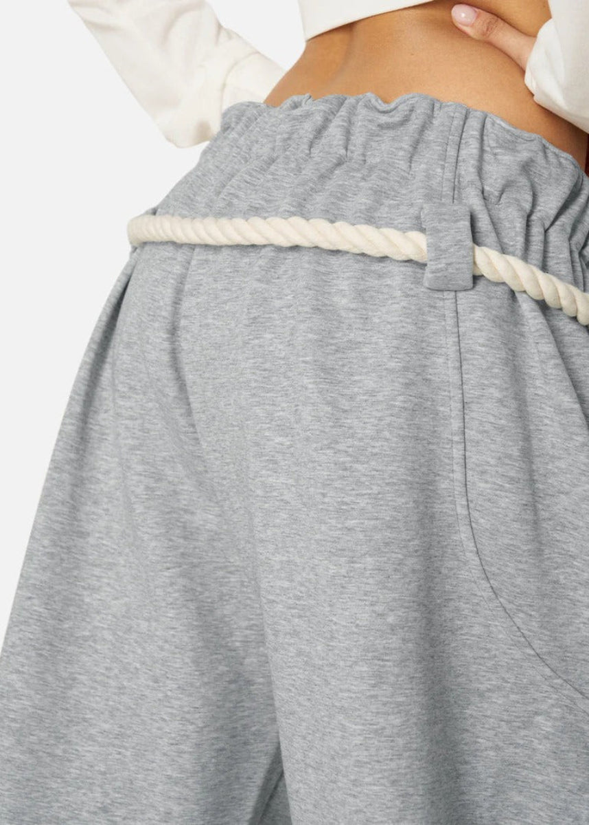 Ceylan Women’s Barrel Baggy Leg Sweatpants with Elastic Loop Waist