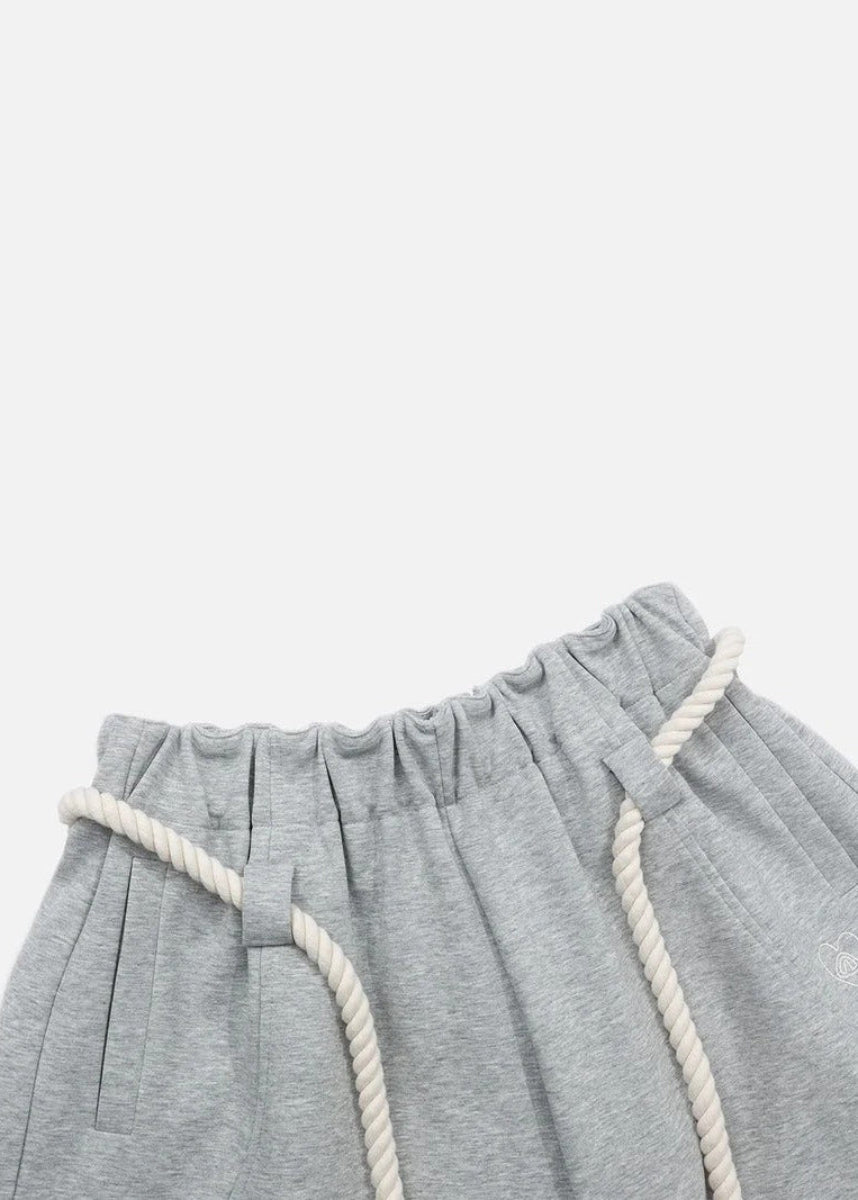 Ceylan Women’s Barrel Baggy Leg Sweatpants with Elastic Loop Waist