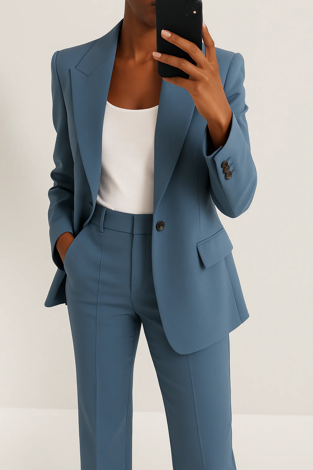 Ceylan Women's Structured Two Piece Blazer & Trouser Set